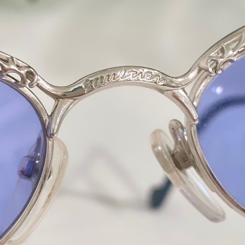 Authentic Jean Paul Gaultier Blue Lens Sunglasses 56-0003 with case - Picture 10 of 10
